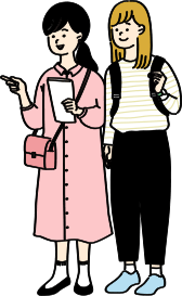 温泉旅館のおもてなしを表現する装飾イラスト