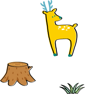 低カロリーで栄養価の高いジビエ食材を表現したイラスト