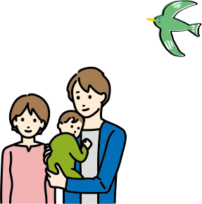 旬の食材を使用した会席料理のお部屋食を表現したイラスト