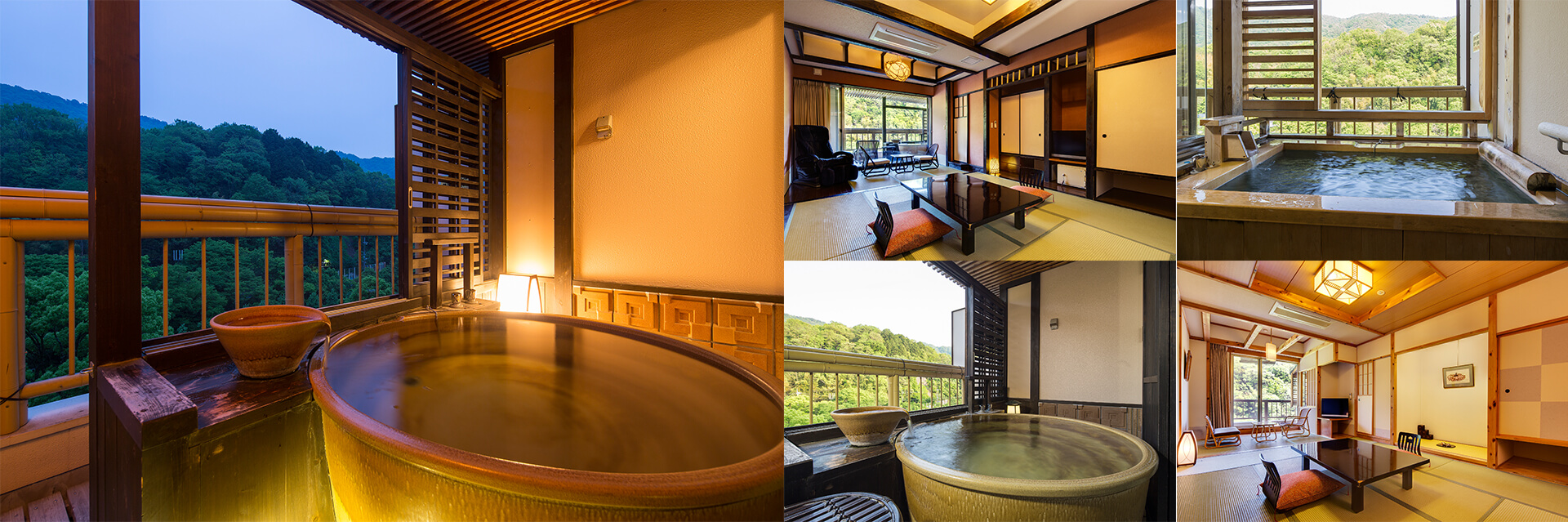 Guest Room with an Open-Air Bath