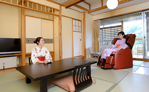 ゆったりとお部屋の露天風呂に浸かる贅沢な時間【不死王閣】