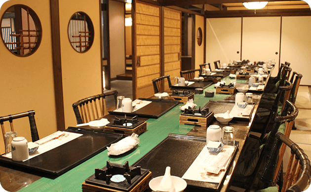 個室風グループ宴席で、ゆったりと味わう旬の料理