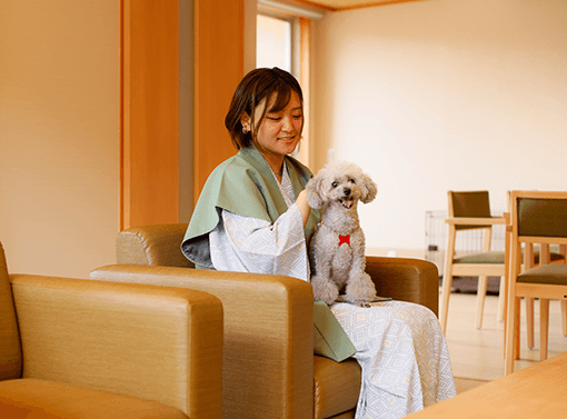 愛犬用アメニティも完備