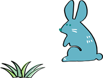 やすらぎのひとときを表現した装飾イラスト