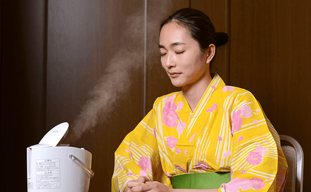 女性に嬉しい美容特典。イオンスチーマーとナイトスチーム機で美しさをキープ