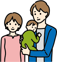 家族旅行のイラスト