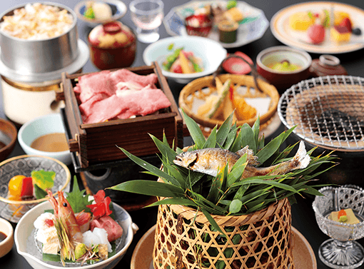 新鮮なお造りと牛しゃぶが楽しめる料理プラン【不死王閣】