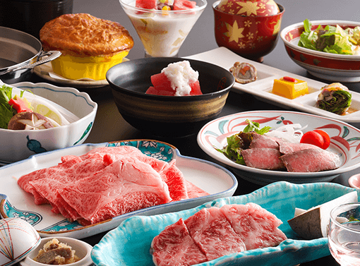 特選黒毛和牛の陶板焼きやしゃぶしゃぶを堪能するプラン【不死王閣】