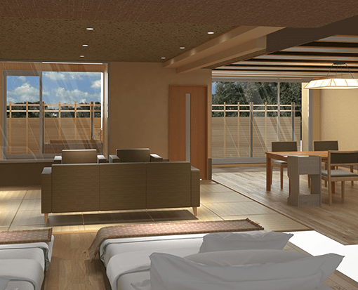 愛犬と一緒に泊まれる露天風呂付客室。ペット同伴で楽しむ温泉旅【不死王閣】