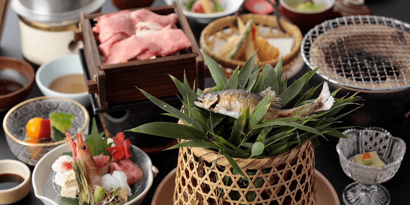 ご夕食は、お好み料理で旬の味覚を堪能。