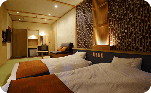 和室ツイン・洋室ツイン、2つのタイプをご用意いたしました
